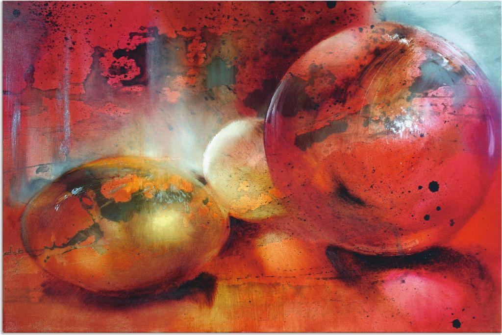 ARTland Wandbild Alu für Innen & Outdoor Das Glasperlenspiel Größe: 90x60 cm