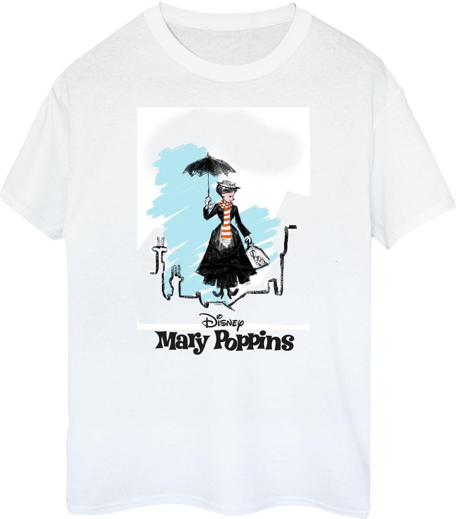 Disney - "Rooftop Landing" T-Shirt für Damen BI51197 (XL) (Weiß)