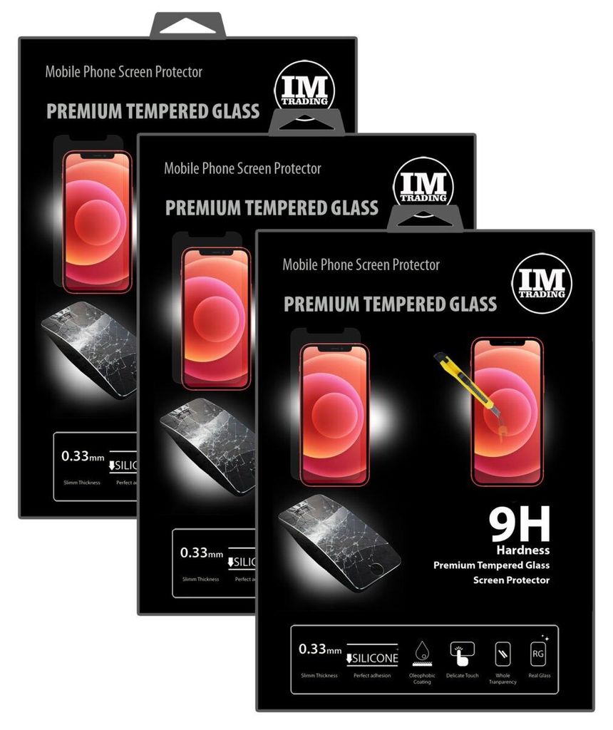 cofi1453 3X Panzer Schutz Glas 9H Tempered Glass Display Schutz Folie Display Glas Screen Protector für iPhone 12 Pro