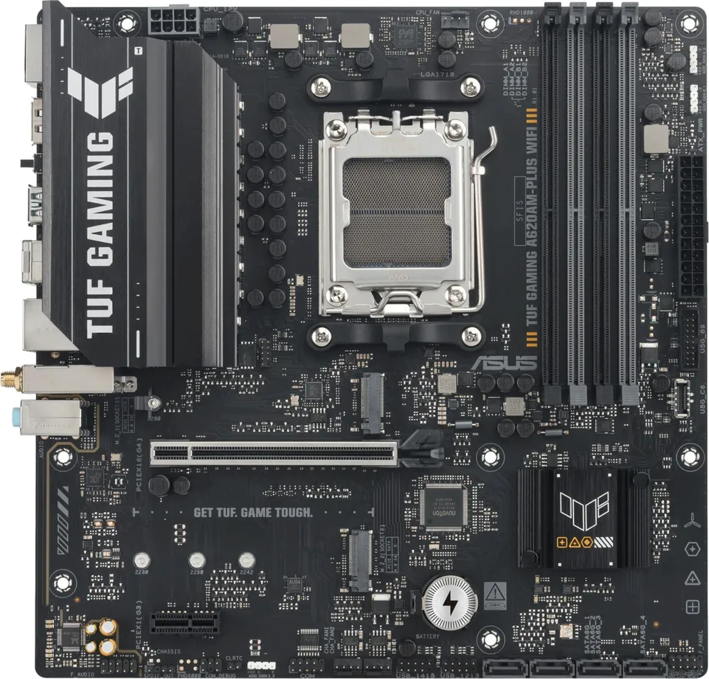 ASUS TUF Gaming A620M-Plus WiFi : Carte mère AM5 robuste et WiFi 6 haut débit