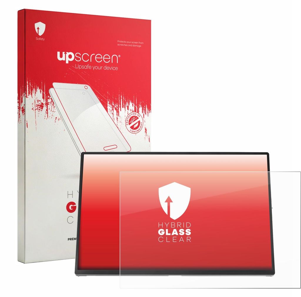 upscreen Schutzglas für ASUS ZenScreen OLED MQ16FC Schutzfolie Panzer Folie Glas Display Schutz klar