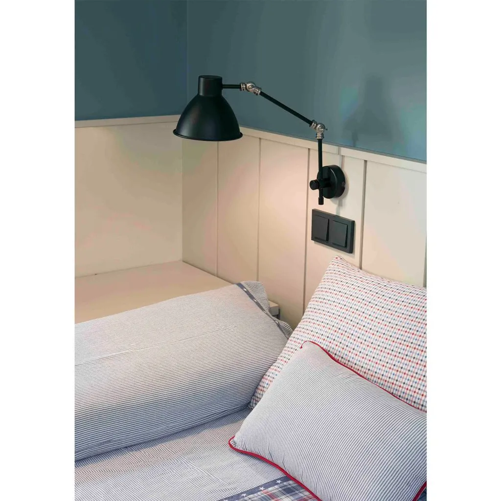 Applique Celia noir mat 1 lumière - Solution éclairage gain de place - 3