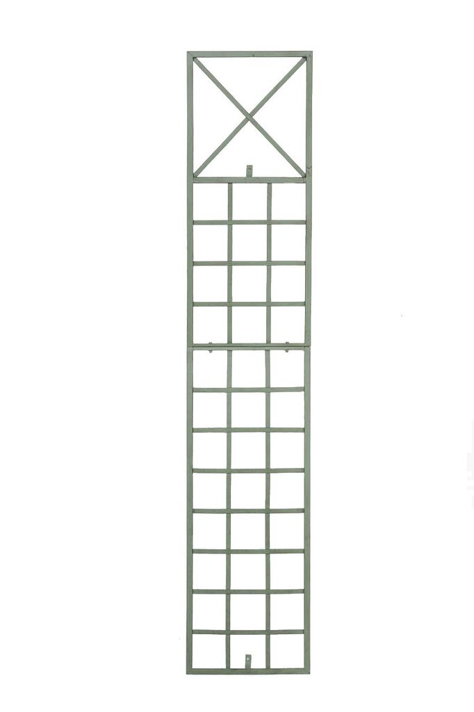 CLP Rankgitter Trigo 200 cm hoch Rankhilfe zur Wandbefestigung in modernem Stil,antik-grün