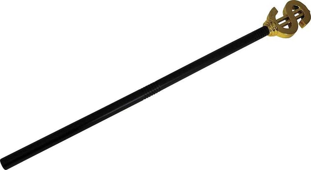 Fiestas Guirca - Dollar-Zeichen-Kostümzubehör, PVC FG1000 (Einheitsgröße) (Schwarz/Gold)