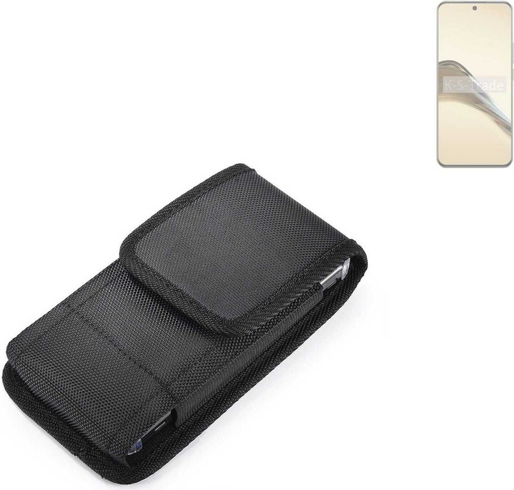 Holster Gürteltasche kompatibel mit Realme 13 Pro 5G China Holster Gürtel Tasche wasserabweisend Handy Hülle Schutz Hülle Outdoor schwarz