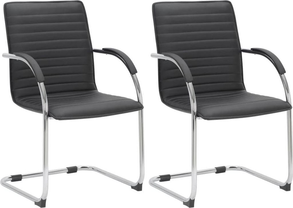 2-teiliges Esszimmerstuhl-Set aus Kunstleder – Esszimmerstühle – bequeme Polsterung