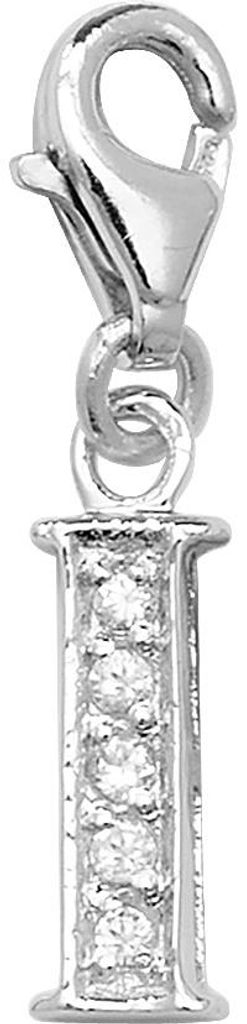 Süß 925 Sterling Silber Buchstaben / Initiale Damen - Anhänger mit Zirkonia; TRS35307LTI