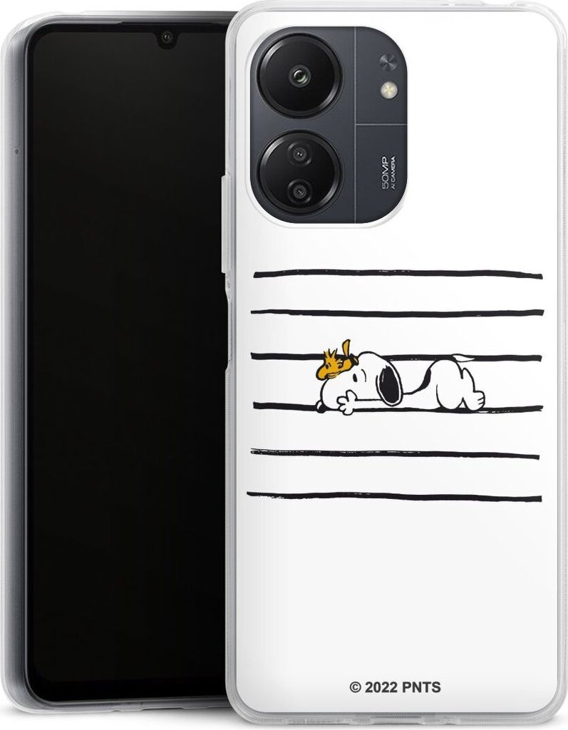 DeinDesign Handyhülle für Xiaomi Redmi 13C 4G Silikon Hülle Case Smartphone Schutzhülle Hund Peanuts Snoopy