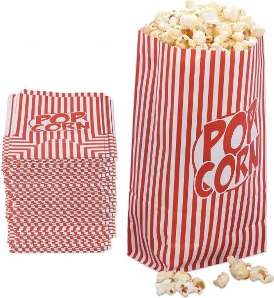 Stock 144 Buste Popcorn in Carta Alimentare - Ideale Catering e Compleanni