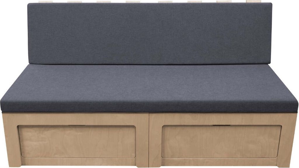 Camper Van Bett & Kissen Schlafsofa Stauraum Wohnwagen-Schlafsystem VW T4 T5