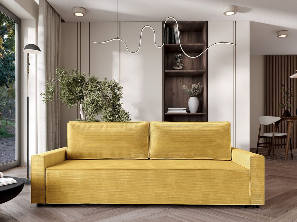 Schlafsofa BADIRA - gelb
