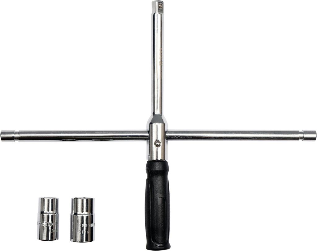 Chiave a bussola pieghevole da 1/2" con inserti da 17, 19, Immagine del prodotto 