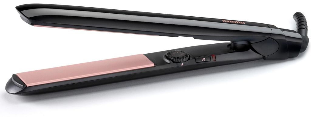 BaByliss Smooth Control 235, Glätteisen, Warm, 170 °C, 235 °C, 15 s, Schwarz, Rosa-Goldfarben