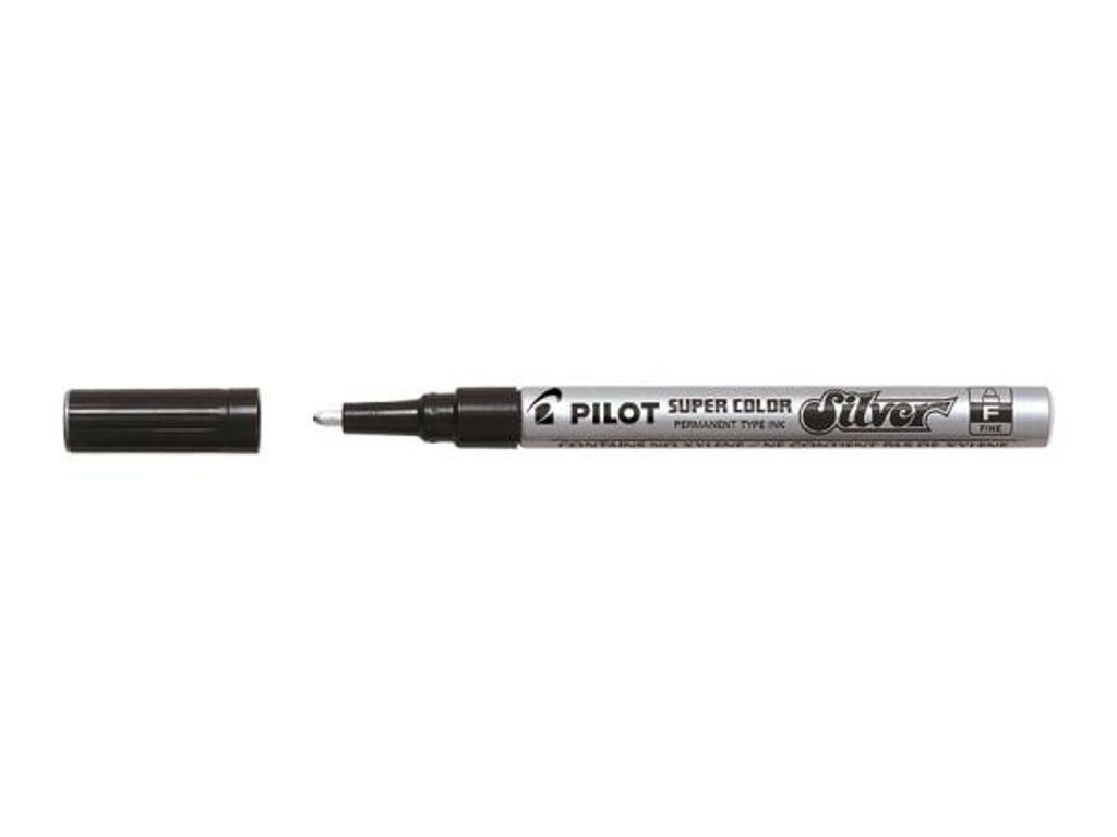 Pilot Super Color, Stříbrná, 1 mm, 3 mm Obrázek produktu 