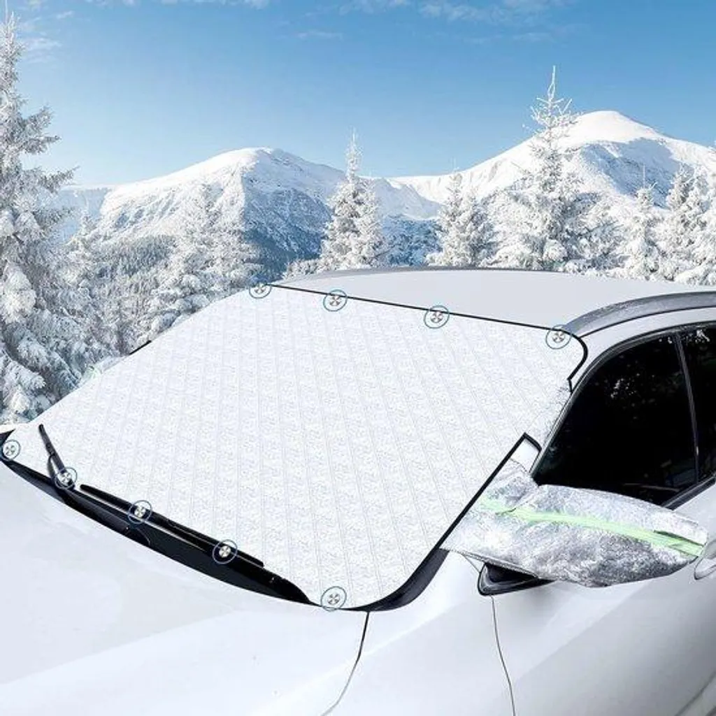 Protection de pare-brise magnétique pour voiture anti-givre et soleil