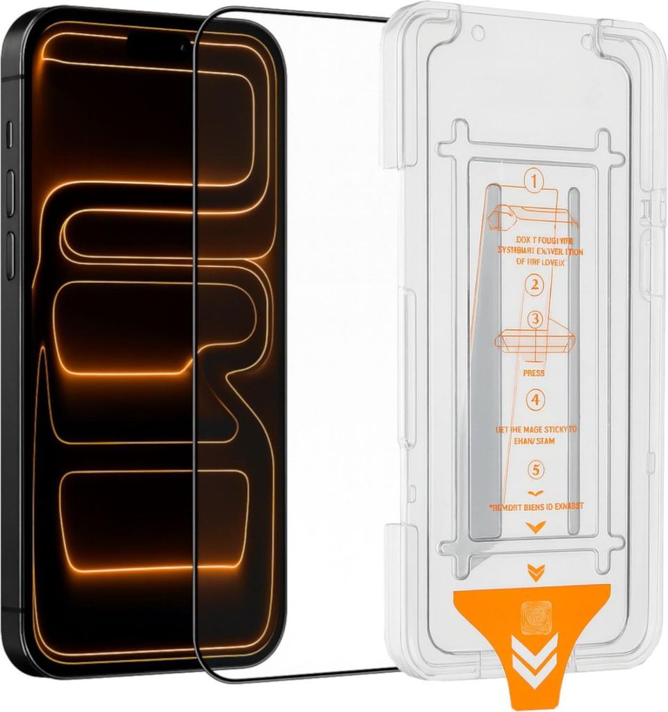 SnapFit Schutzglas für Apple iPhone 17 Air mit Installationshilfe 3D Premium H9