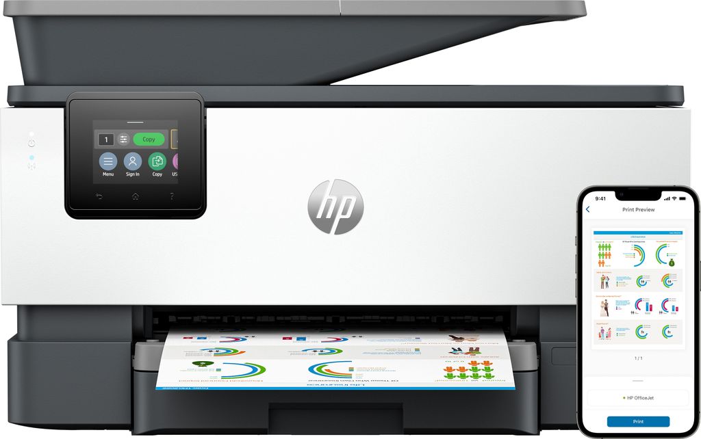 HP Officejet Pro 9120b All-in-One - multifunkčná tlačiareň Obrázok produktu 