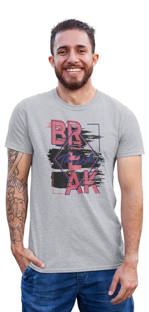 D&B Uni Polo ST00228 Break Grau-Größe M