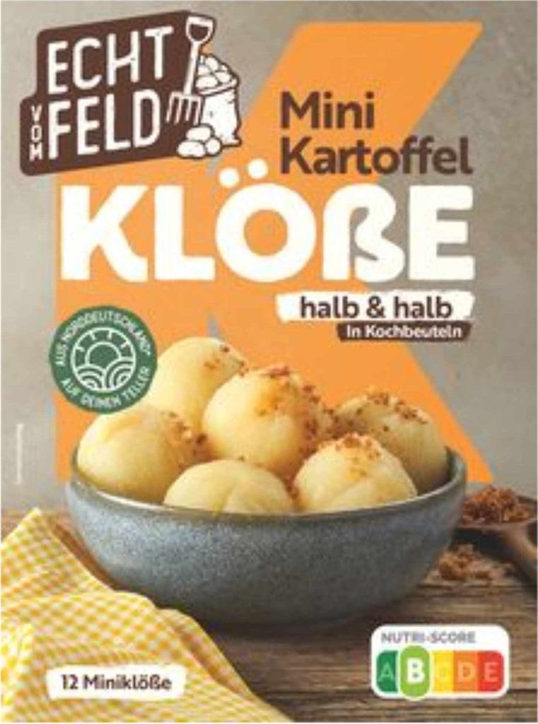 Echt vom Feld Mini Kartoffelklöße halb&halb VPE (7X200g Produktbild 