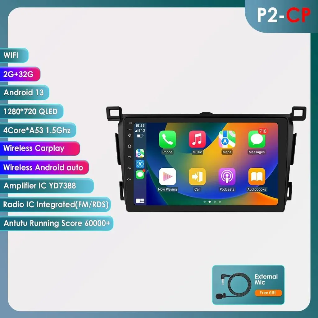 Poste Autoradio Android Écran Tactile Universel avec Navigation GPS P2 - 2