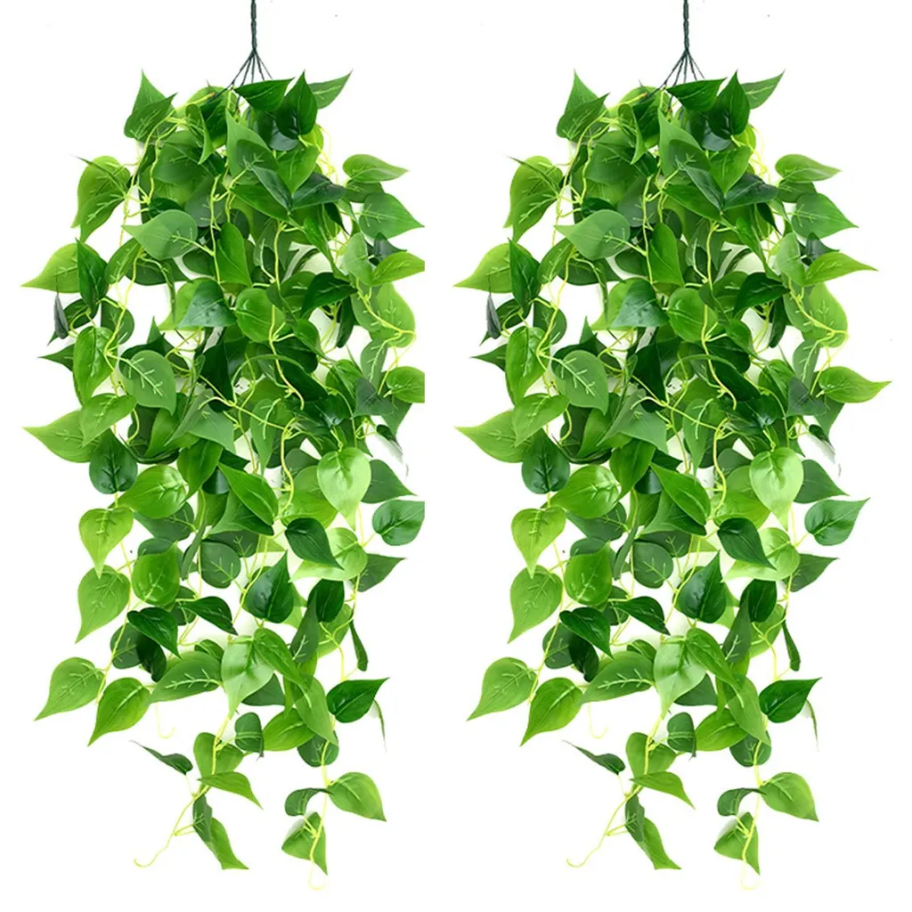 Plante artificielle suspendue lierre, solution déco pour pièce sombre