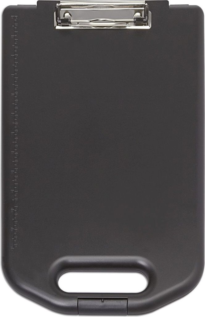 Schreibplatte mit Aufbewahrungsfach breit Kunststoff A4 hoch schwarz Packung mit 12 Stück