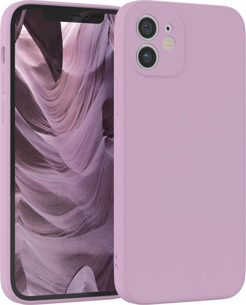 EAZY CASE - TPU Hülle für Apple iPhone 12, TPU Case stoßfeste Handyhülle, weiches Cover mit Kameraschutz, Silikonhülle in Lila