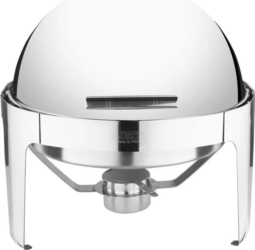 Chafing dish inox argenté 47 cm - Solution anti-refroidissement des plats