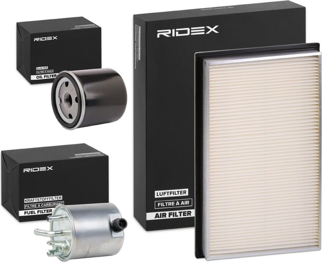 RIDEX Filterset Inspektionspaket Filtersatz für NISSAN X-TRAIL (T30)