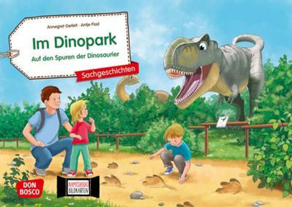 Im Dinopark: Auf den Spuren der Dinosaurier. Kamishibai Image du produit 