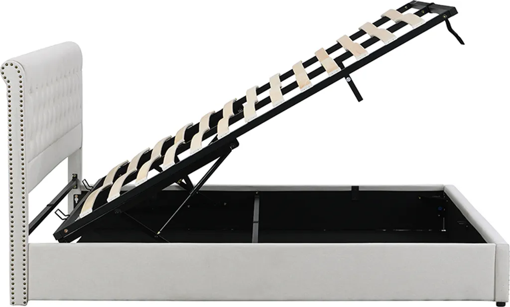 Lit 2 places avec rangement 140x200cm pour optimisation gain de place