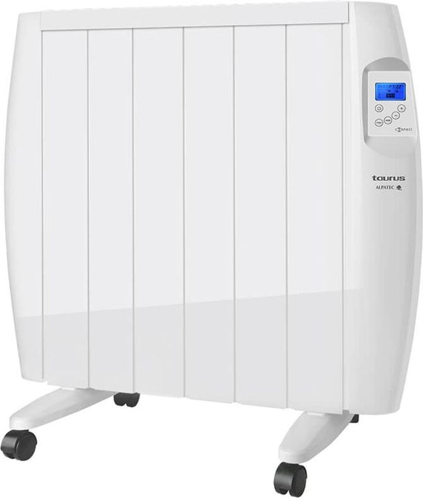 Taurus Malbork Connect 1200, Elektrischer Konvektor-Raumheizer, Android, iOS, IP24, Drinnen, Flur, Wand, Weiß
