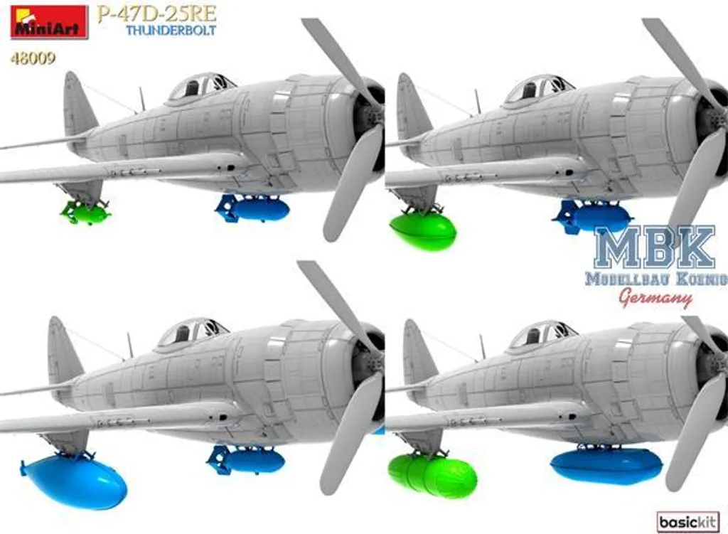 Kit MiniArt P-47D-25RE Thunderbolt 1:48 avec détails en plastique - 14