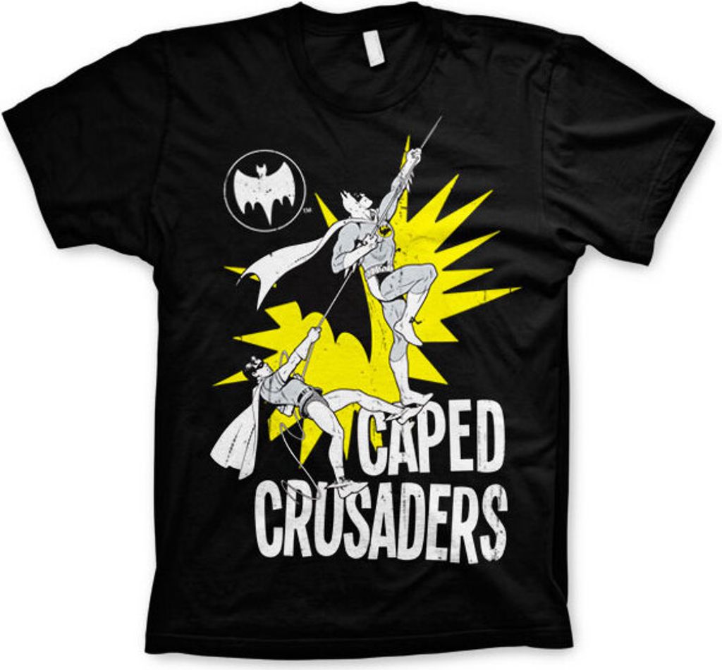 Caped Crusaders T-Shirt - Large - Black