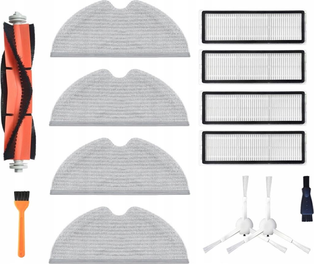 Ersatzteile Set Kompatibel mit Xiaomi Vacuum Mi Robot 1C, Mijia Staubsauger Zubehör