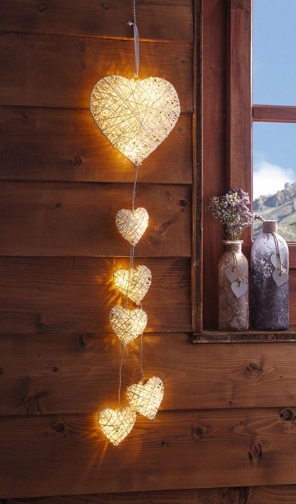 LED appendere cuore appendere decorazione ciondolo casa Immagine del prodotto 