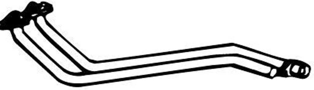 VEGAZ Abgasrohr Auspuffrohr für BMW 3 Limousine (E30) Vorne Rechts BR-53