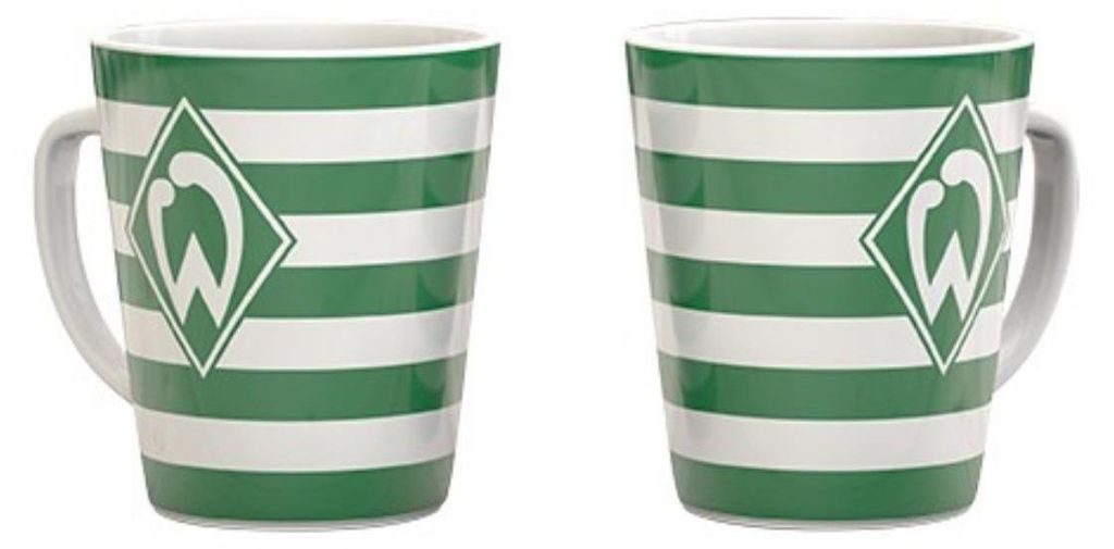SV Werder Bremen Tasse Streifen Produktbild 