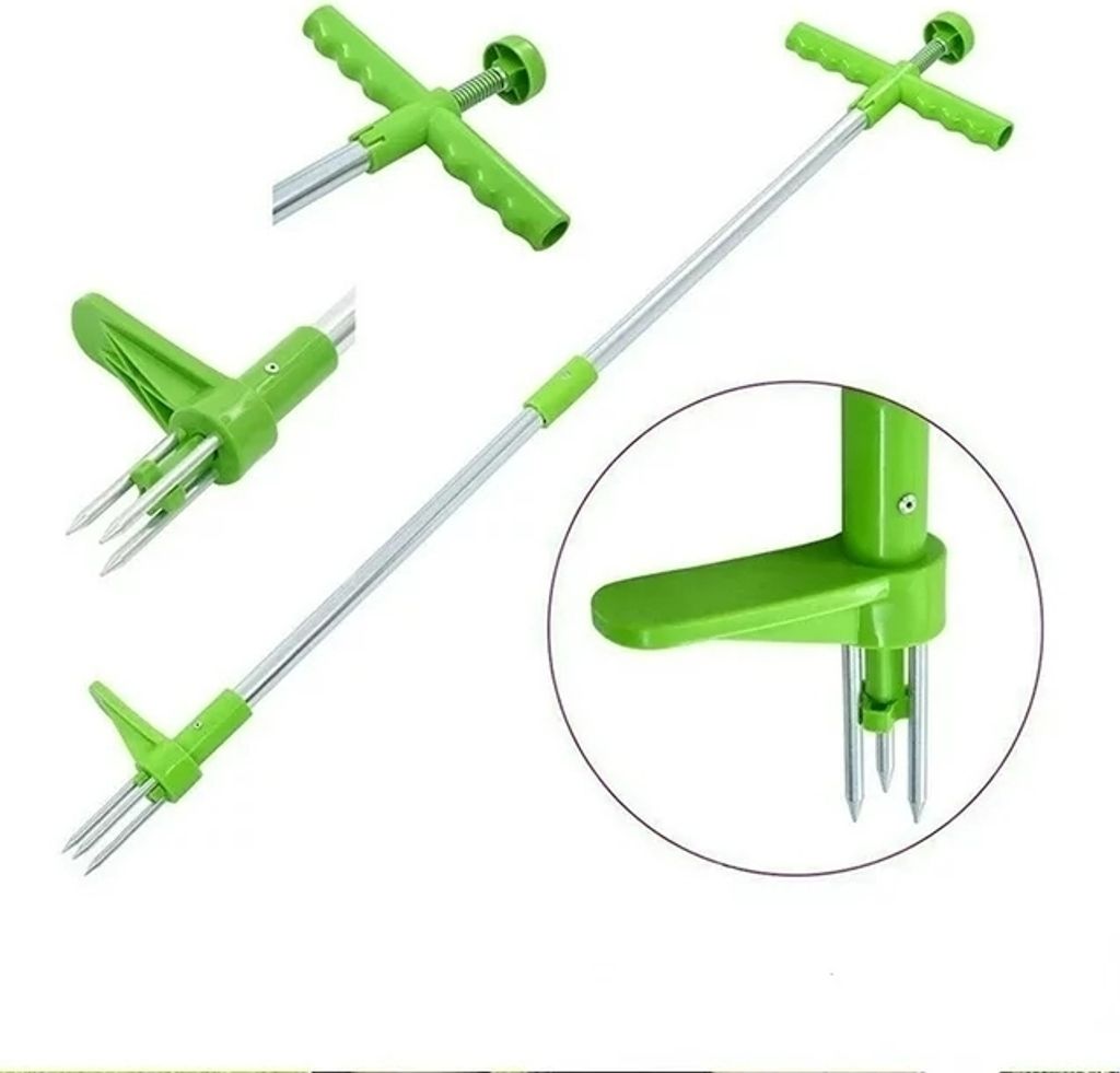 Unkrautentferner mit langem Griff, langlebig, für den Garten, Rasen, Unkraut, für den Außenbereich, Hof, Graswurzel, Abzieher