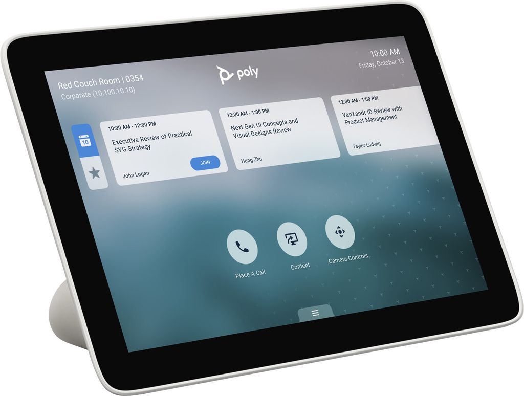 HP Poly Kontroler dotykowy Poly TC8, Biały, Polycom, 1280 x Zdjęcie produktu 