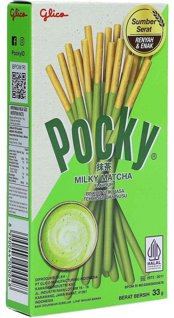 Pocky Milky Matcha Sticks 33g Produktbild 