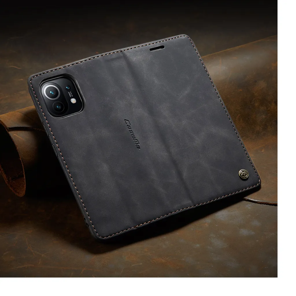 Suncase Custodia In Vera Pelle Slim Case Etui Per Xiaomi 11T