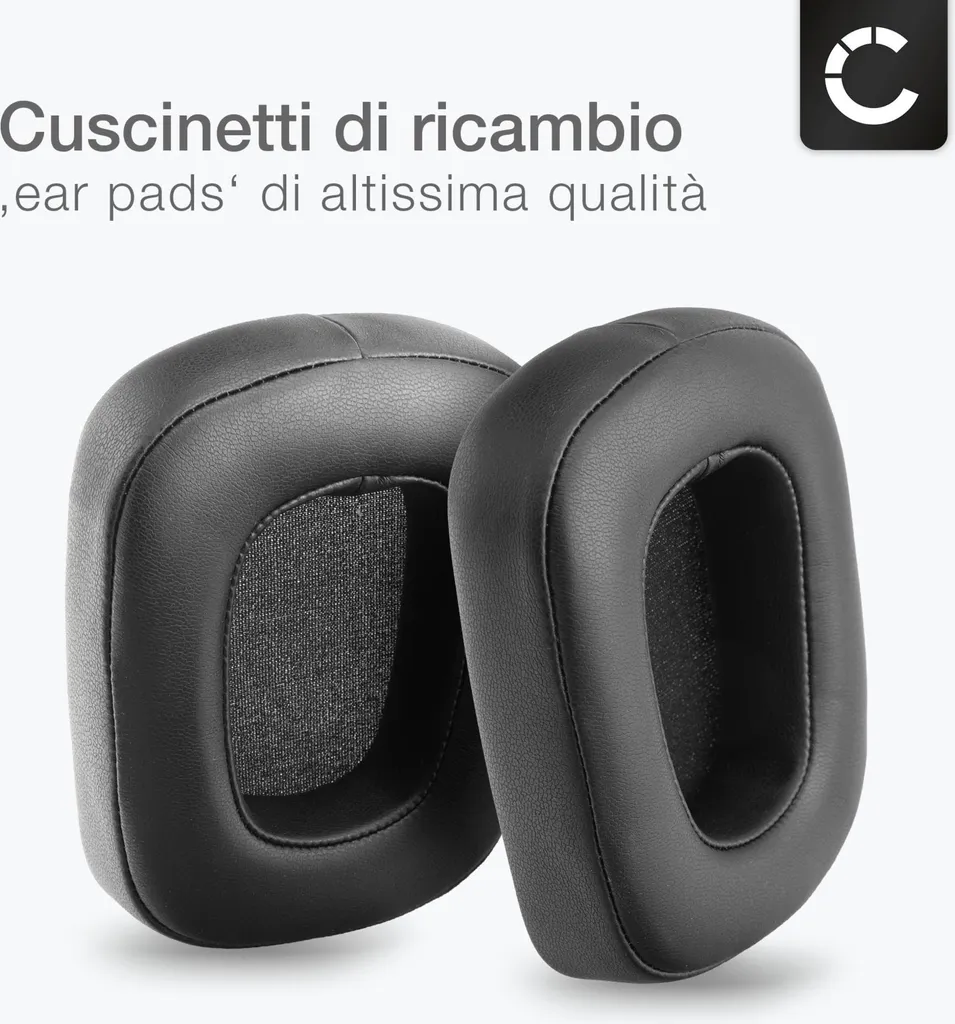 2 Cuscinetti Ricambio Headset Professionale | Imbottitura Confortevole - 2