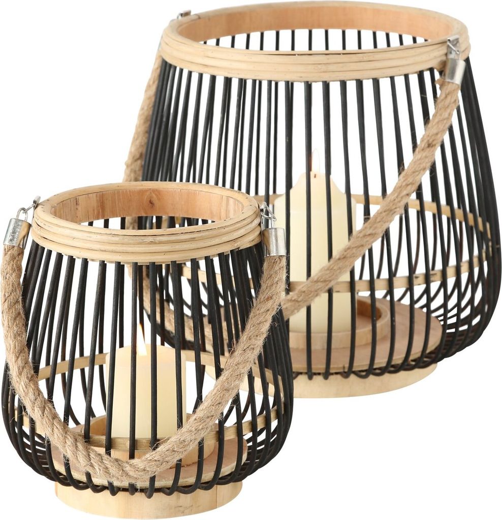 Bambus Windlicht-Set SIMBA, 2-tlg. Produktbild 