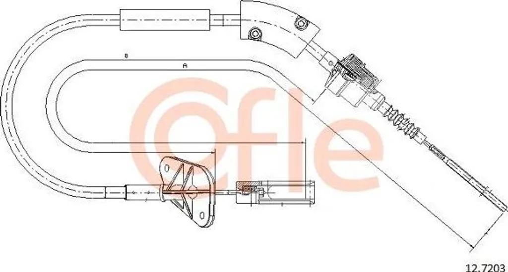 Câble d'embrayage Fiat 500 Panda 55210048 - Fini la pédale dure !