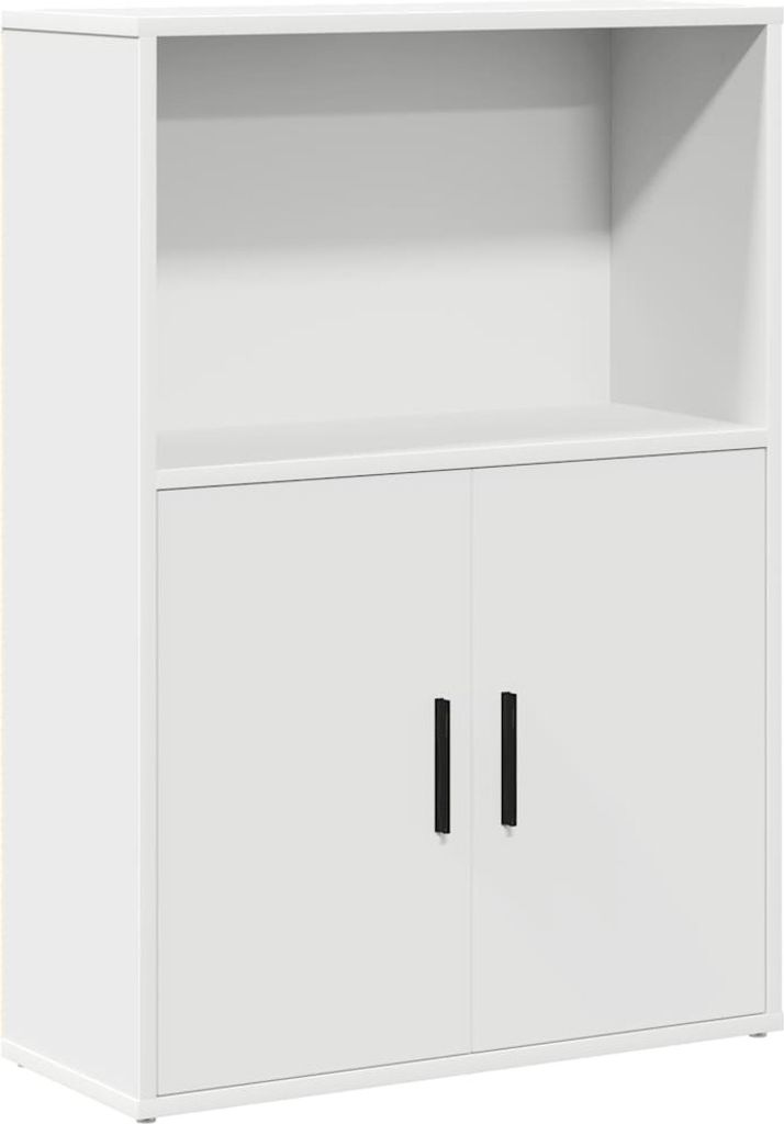 Bücherregal Weiß 60x24x85 cm Holzwerkstoff