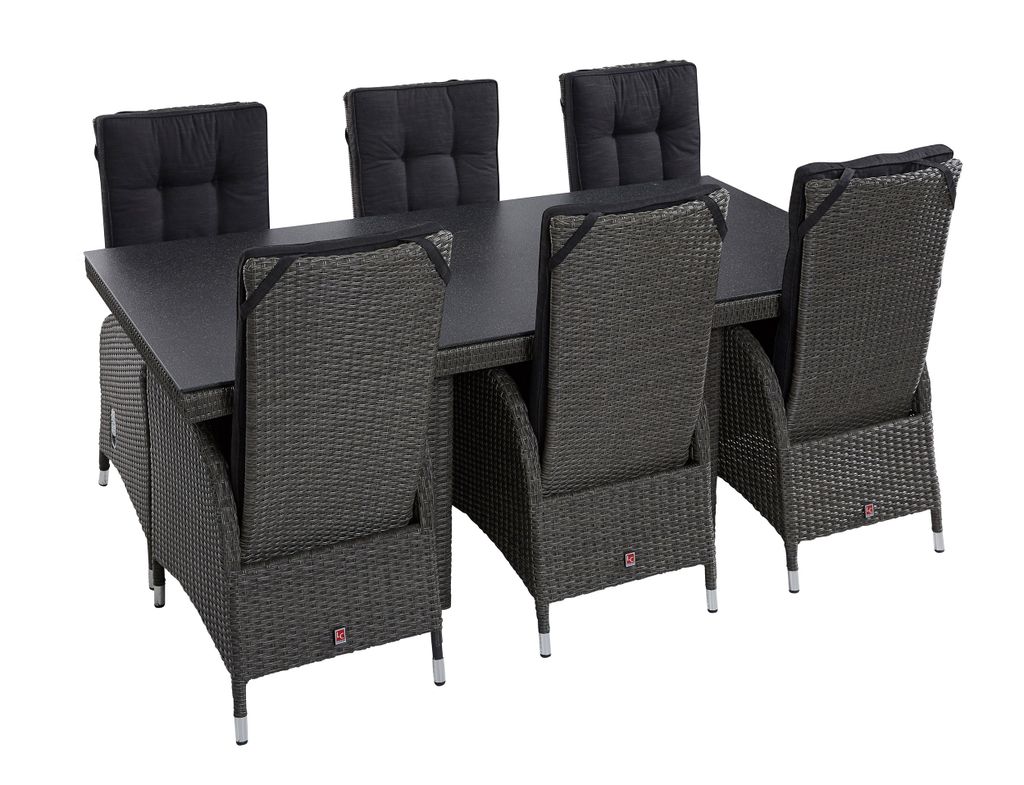 LC Garden »Barcelona« Dining Set III grau-mix Sitzgruppe Gartenset