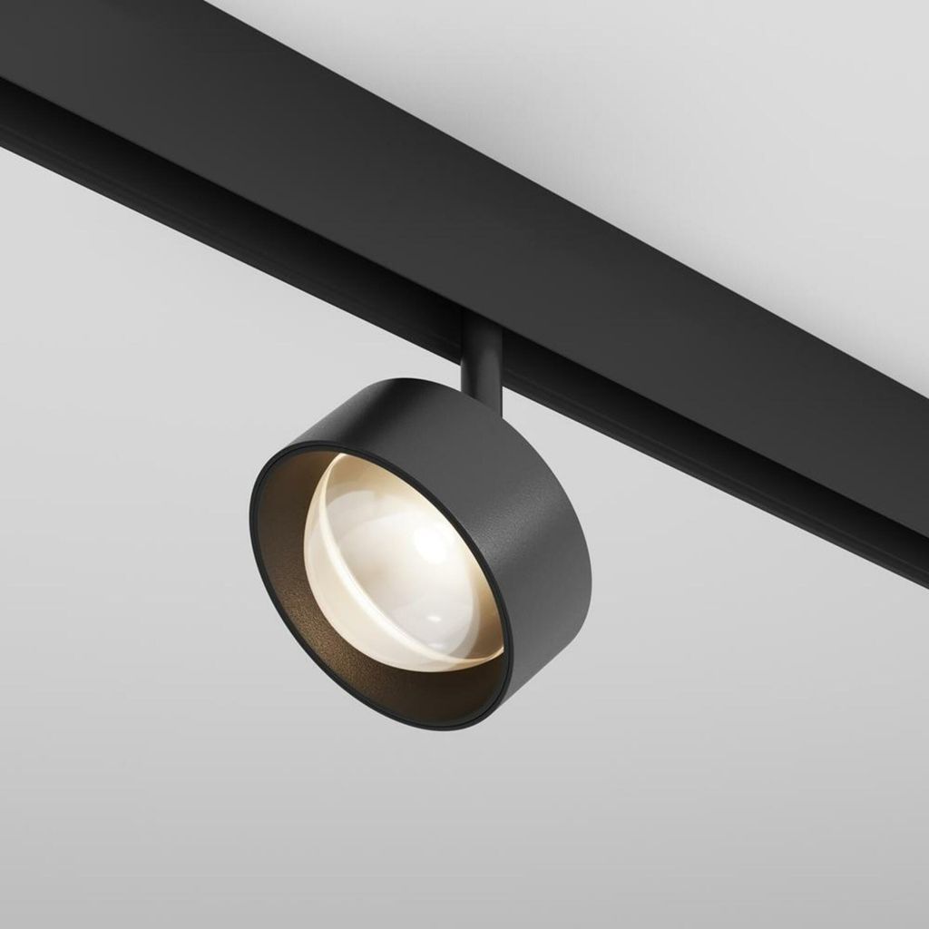 MAYTONI Schienenleuchte mit Linse, magnetischem Schienensystem, Exility 3000K 15W 70d TR217-2-15W3K-B