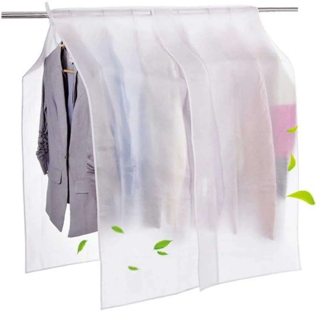 Housse de protection vêtements 3D transparente pour penderie et armoire