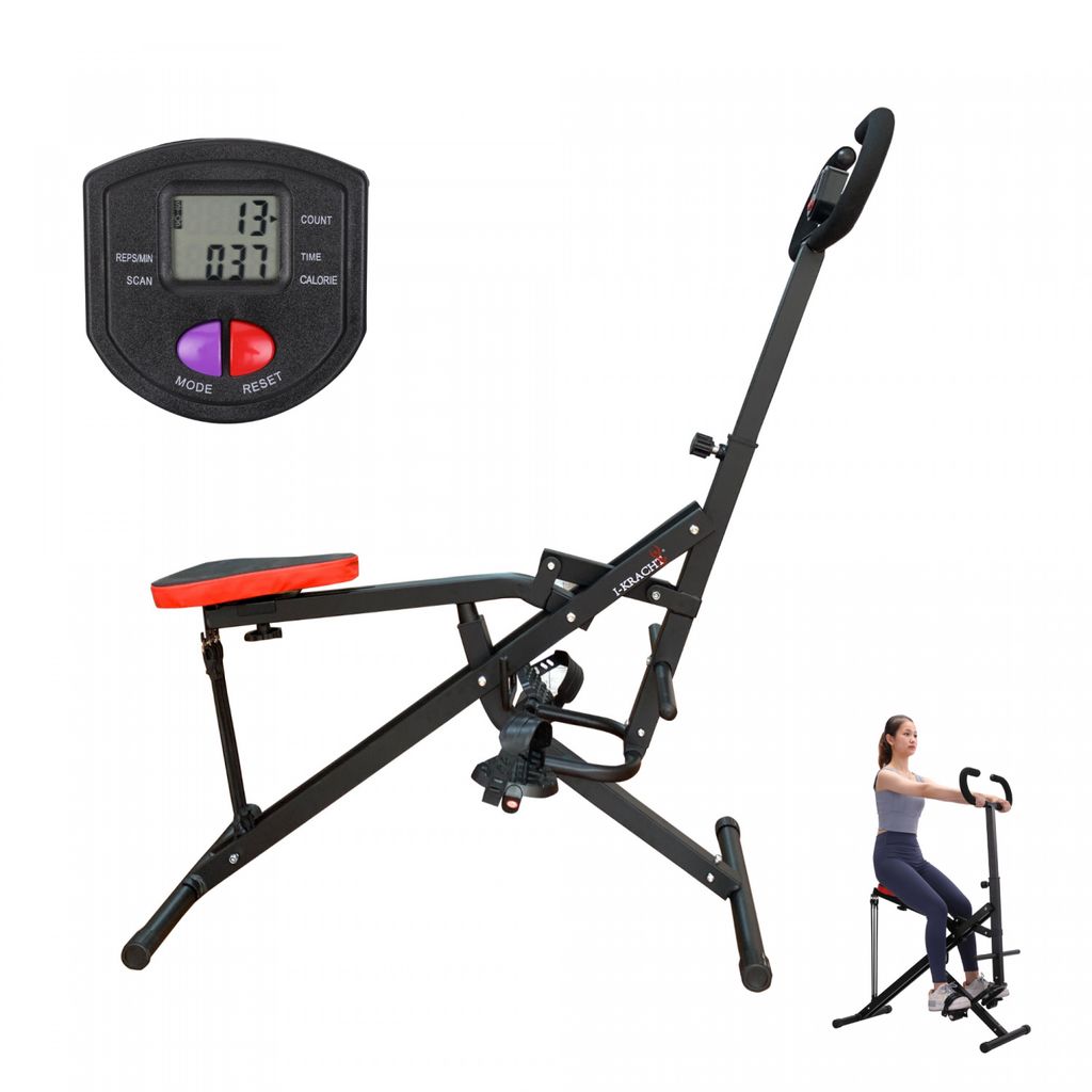 I-Kracht Total Fitness Crunch s digitálnym monitorom Black Obrázok produktu 
